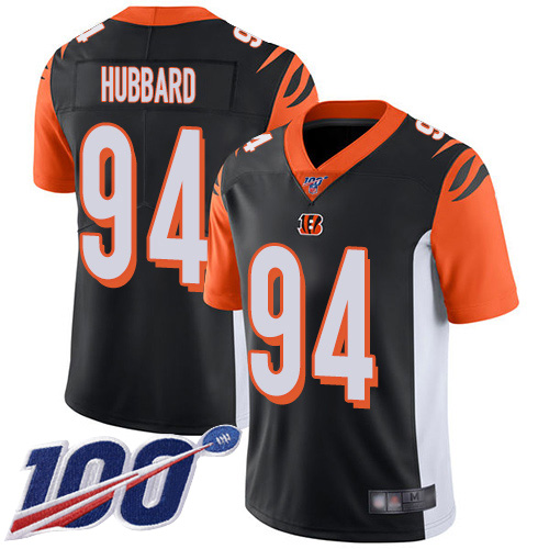 Cincinnati Bengals Limited Black Men Sam Hubbard Home Jersey NFL Footballl #94 100th Season Vapor Untouchable->cincinnati bengals->NFL Jersey